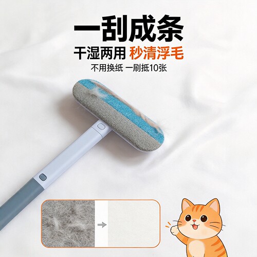 双向毛刷粘毛器床地毯通用强粘