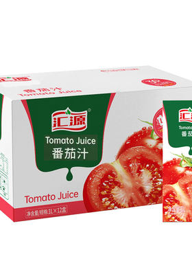 汇源果汁 汇源番茄汁1L大盒装 番茄果汁饮料