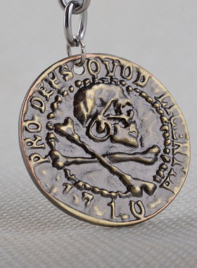 欧美跨境热门饰品 锌合金钥匙扣项链组合套装饰品现货