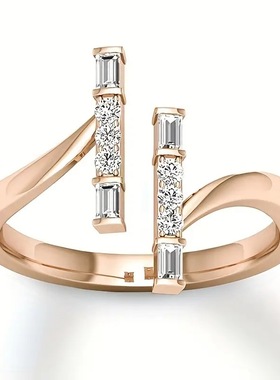 海饶2024跨境temu热销新款简约别致的女式优雅的订婚戒指适合派对