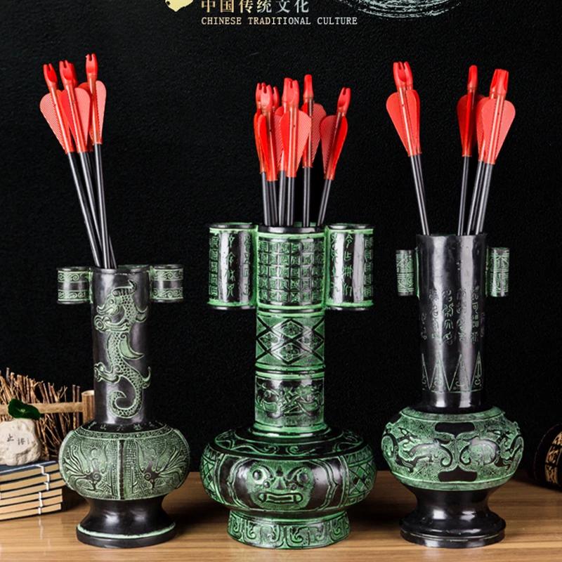 锌合金投壶仿古开业游戏道具庙会等传统文化活动的绿色古代投壶箭