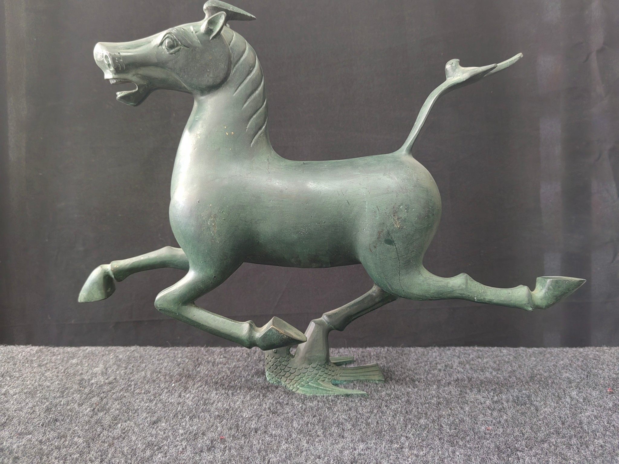 仿古青铜器铜马摆件生肖马踏飞燕工艺品马到成功仿古摆件铜奔马