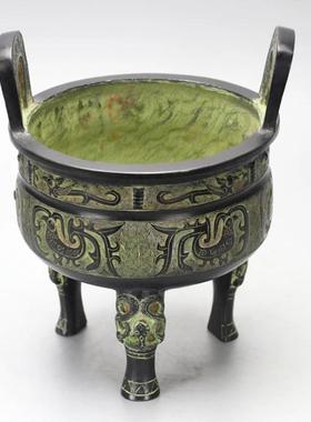 仿古青铜器原鼎摆件收藏工艺
