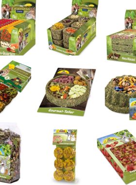 德国现货满28包邮JR Farm农场花草磨牙仓鼠花枝金丝熊兔豚鼠零食