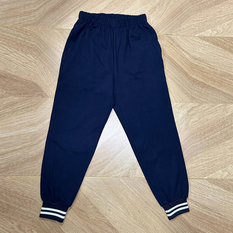 校服裤子纯棉卫裤运动休闲裤藏蓝