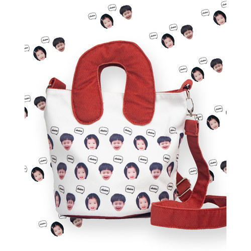 莎头布包头像限定款斜挎包包女水桶包通勤包绒手提包5114周边stp