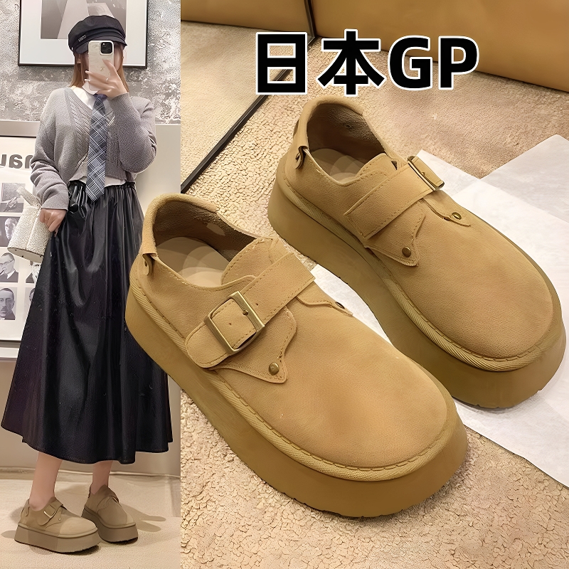 日本GP复古勃肯豆豆鞋女2025新款