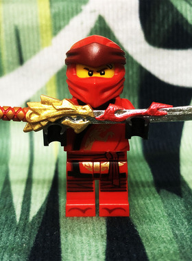 兼容积木MOC人仔拼装积木幻影忍者第三方武器配件火元素龙刀凯劳