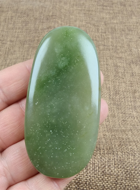 新疆和田玉山料老坑青海料翠绿原石修型挂件把件保真支持全国复验