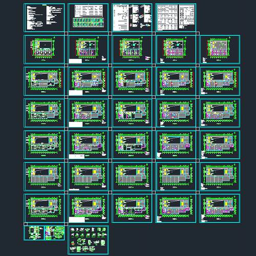 医学中心实验室CAD施工图工艺装修节点大样设计说明材料表