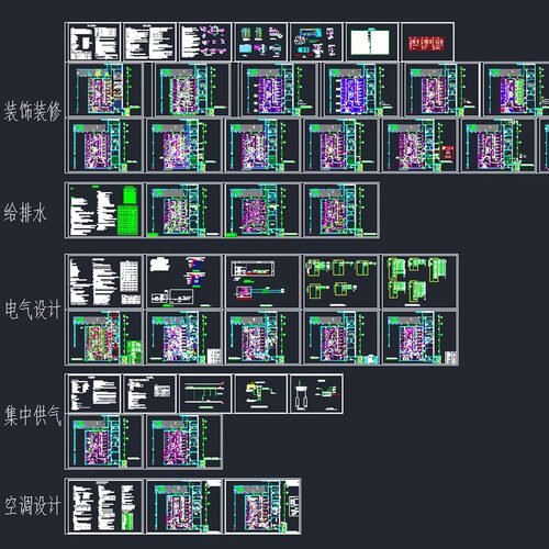 净化实验室细胞培养室 PCR分子检测 微生物 无菌室 阳性CAD施工图