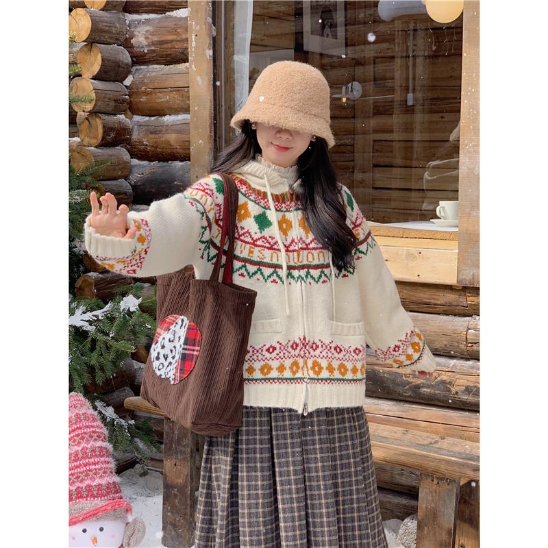 加厚软糯毛衣踏进银河慵懒风宽松