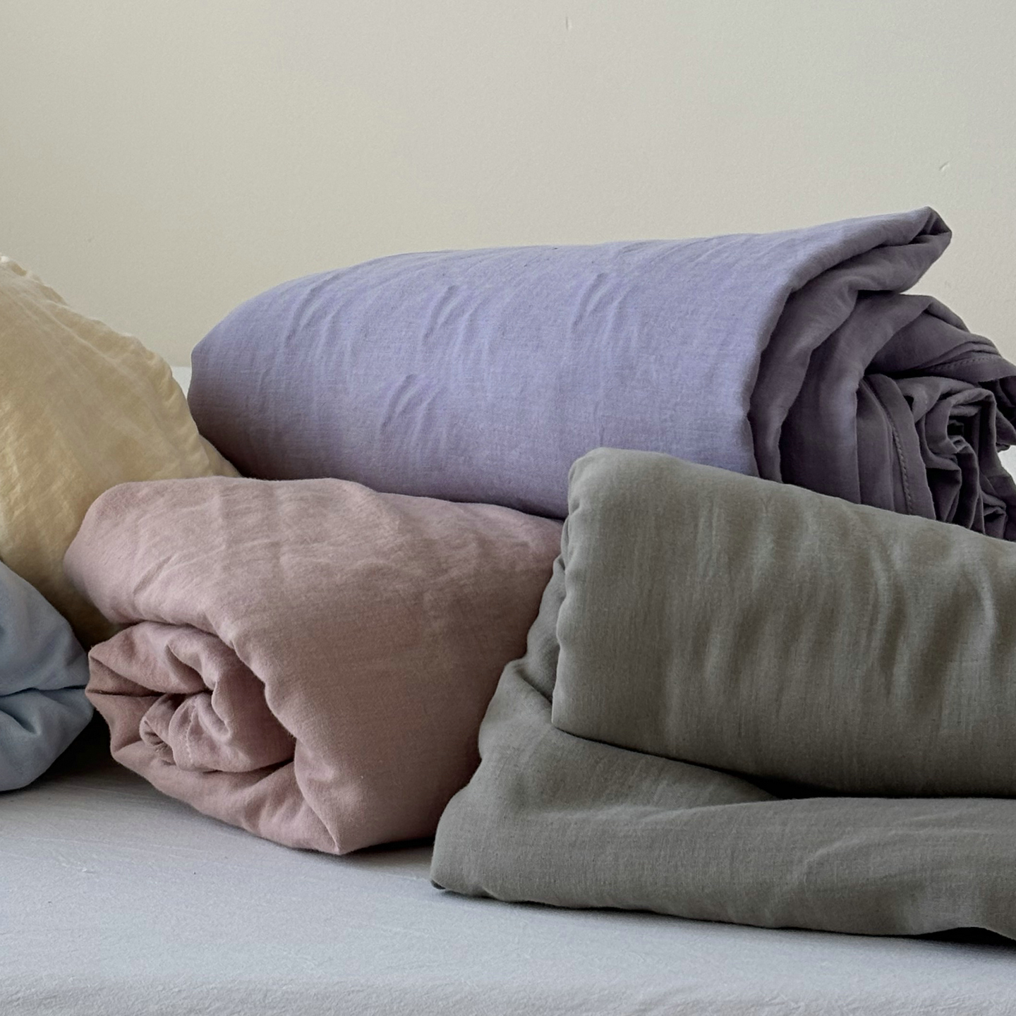 裸睡级全棉有氧双层纱布床单 亲肤纯棉1.5m1.8米床笠纯色床罩被单