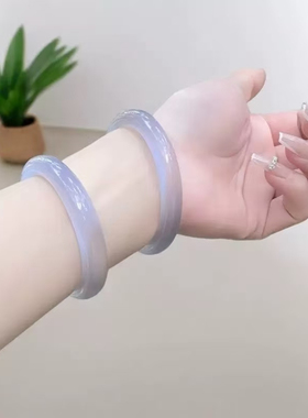 紫色猫眼手镯古风国潮气质轻奢小众设计高级感时尚百搭叠戴手饰