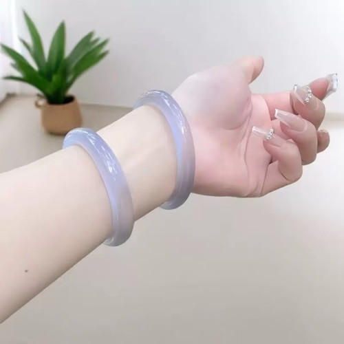 紫色猫眼手镯古风国潮气质轻奢小众设计高级感时尚百搭叠戴手饰