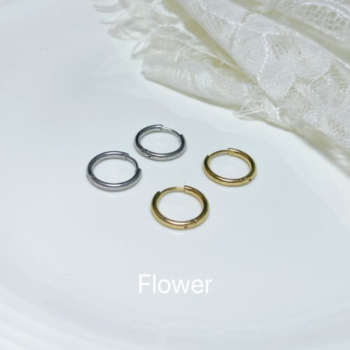 细版医用钛钢素圈耳扣简约时尚气质轻奢小众设计感高级日常百耳饰