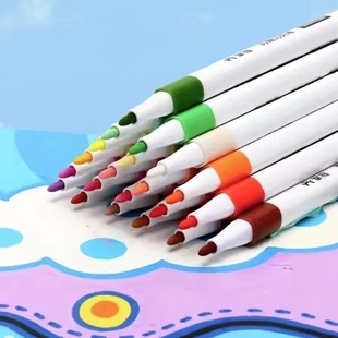 掌握 双头丙烯马克笔儿童学生DIY美术绘画手绘涂鸦双头粗细随心画