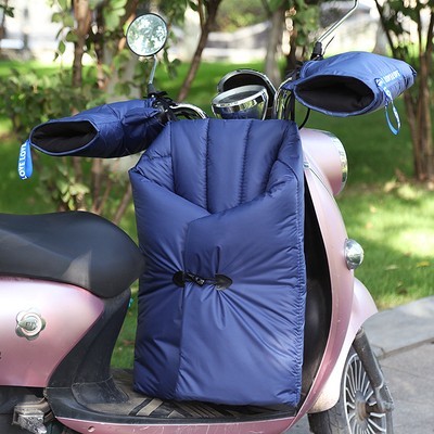 秋冬电瓶车加厚防水挡风被防风罩
