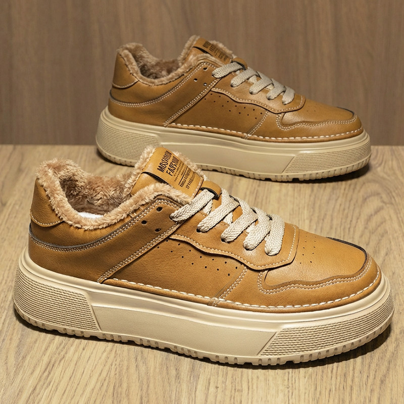 【冬季大码男鞋加绒运动休闲鞋】