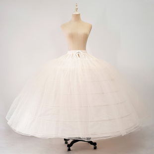 七钢圈加大蕾丝钟形超蓬防压加厚加硬婚纱裙撑 正版 现货裙撑