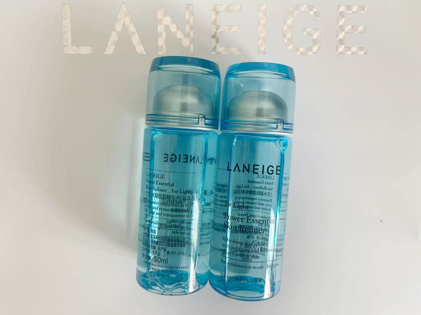 2个包邮正品兰芝水凝轻盈精华水50ml+50ml 爽肤水化妆水清爽保湿