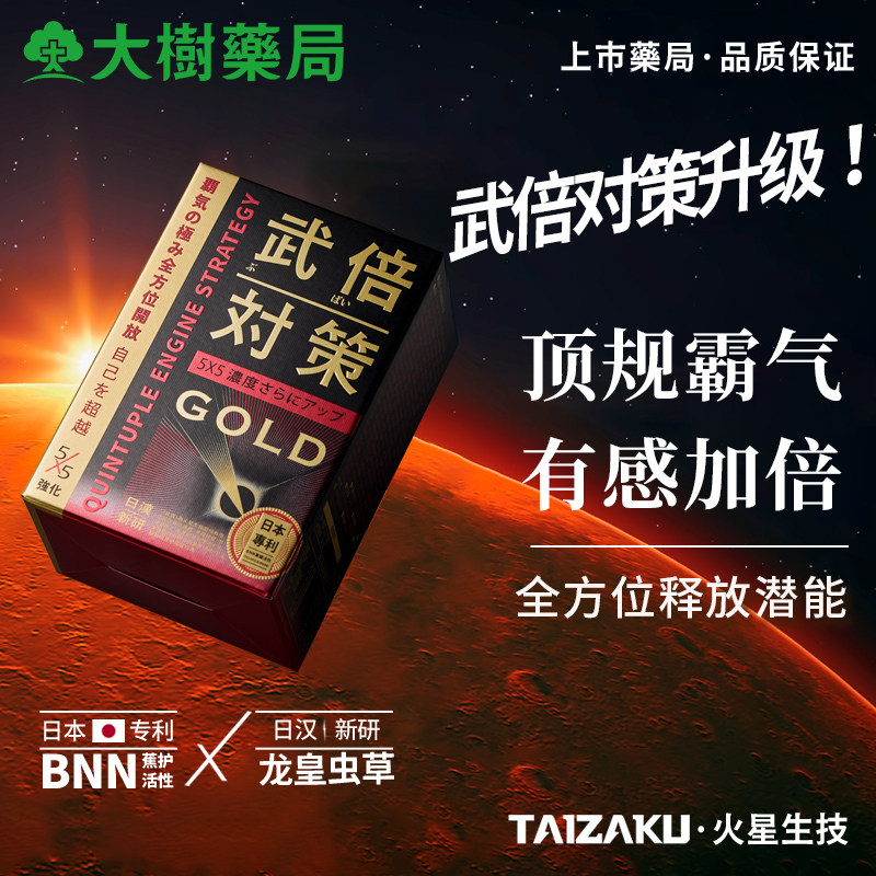 日本武倍对策GOLD男士保健BNN龙皇虫草非牡蛎玛咖淫羊藿HXZY