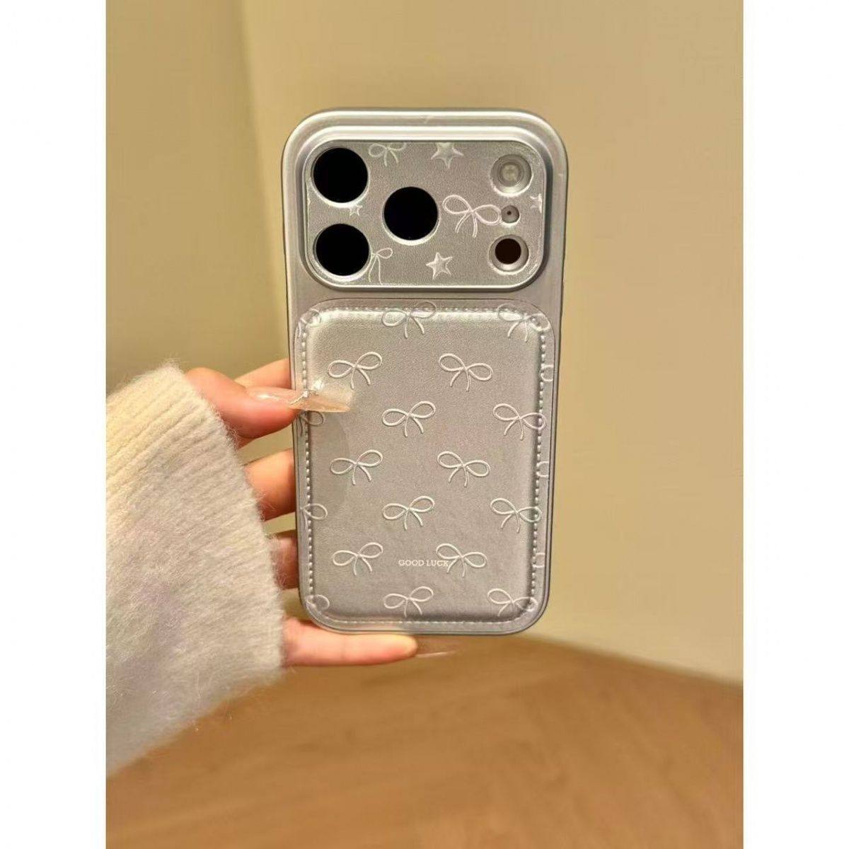 高级感ins银底满屏白蝴蝶结适用于iphone17promax苹果16p手机壳15,3C数码配件,手机保护套/壳,淘宝优惠券,粉丝福利购,淘宝优惠卷