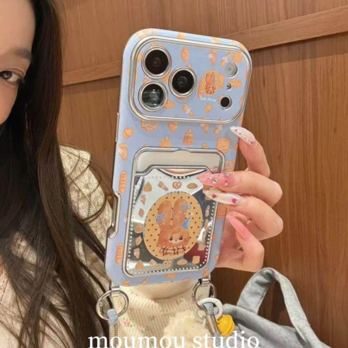 可爱甜品面包兔子卡包适用于iPhone17pro防摔16promax手机壳15,3C数码配件,手机保护套/壳,淘宝优惠券,粉丝福利购,淘宝优惠卷