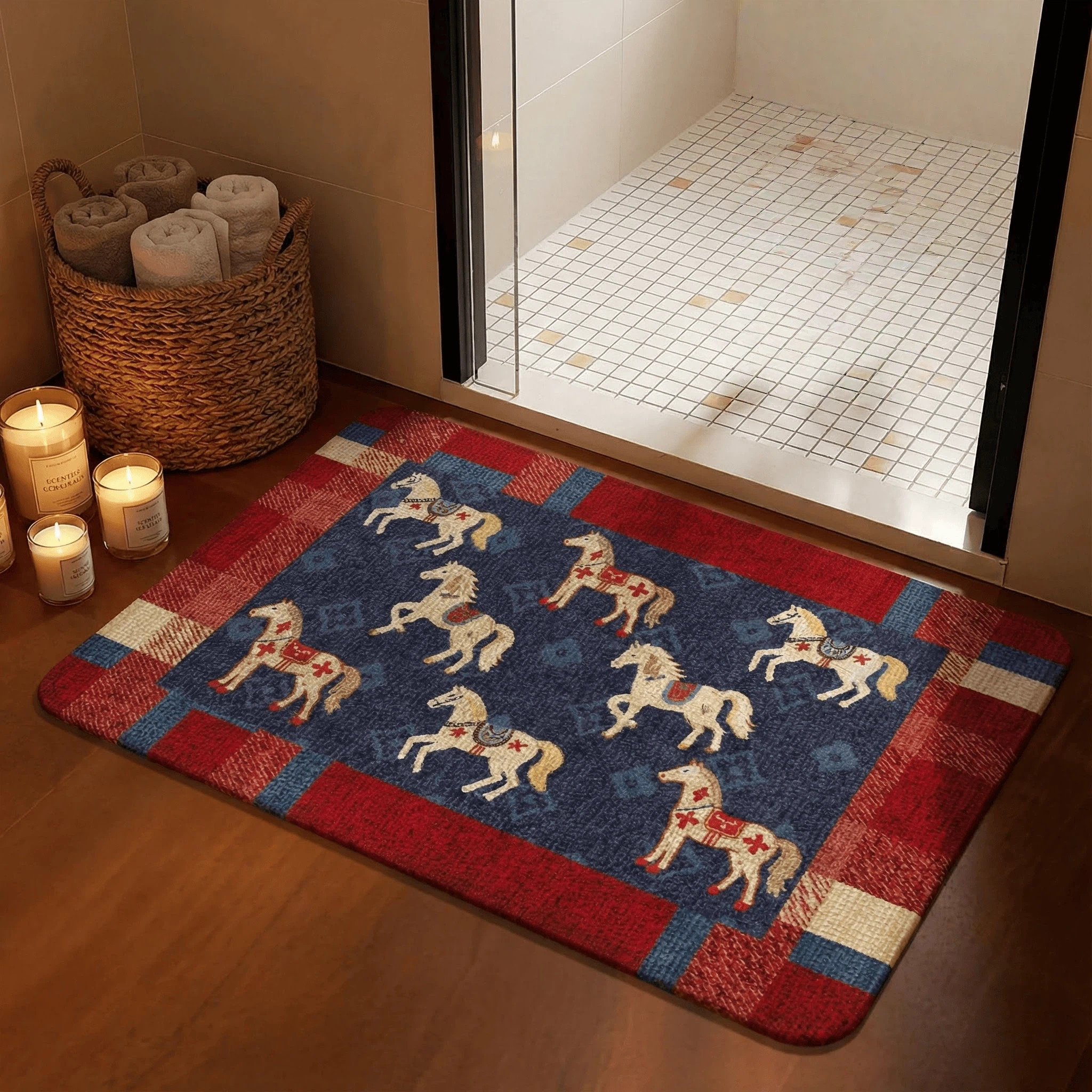 马年新款仿亚麻浴室地垫卫生间防滑垫子门口吸水门垫厕所速干地毯,居家布艺,家用脚垫,淘宝优惠券,粉丝福利购,淘宝优惠卷