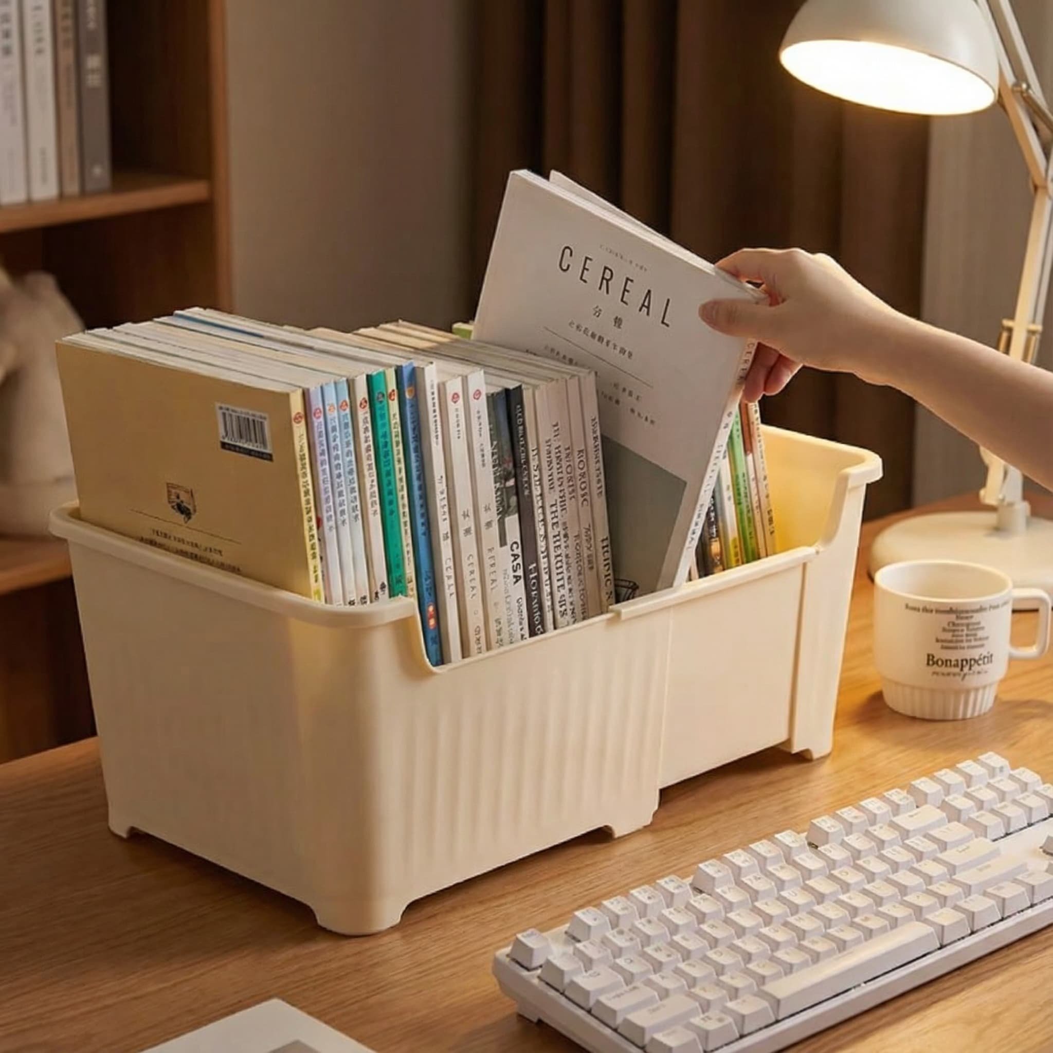 书本伸缩收纳箱教室桌下书包置物架落地可移动学生书桌收纳整理箱,收纳整理,书桌收纳置物架,淘宝优惠券,粉丝福利购,淘宝优惠卷