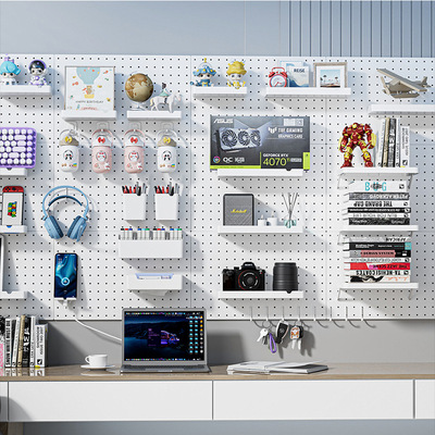 洞洞板置物架配件墙面整板书桌