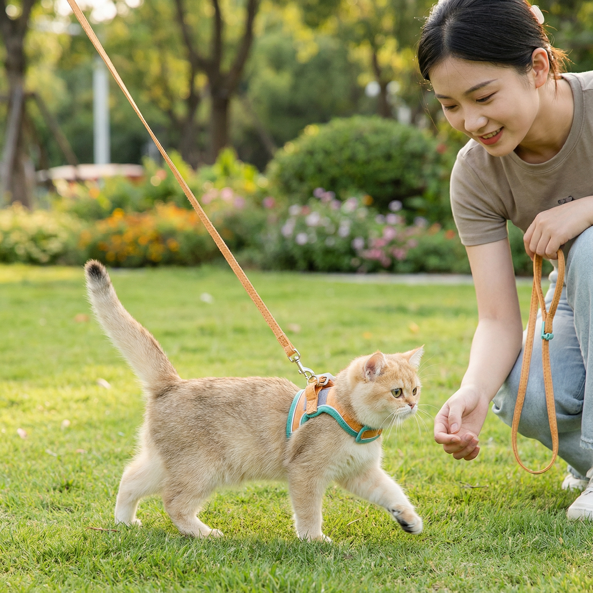 猫咪牵引绳背心式反光胸背带防挣脱外出遛猫专用绳狗狗宠物牵引绳,宠物/宠物食品及用品,猫牵引绳,淘宝优惠券,粉丝福利购,淘宝优惠卷