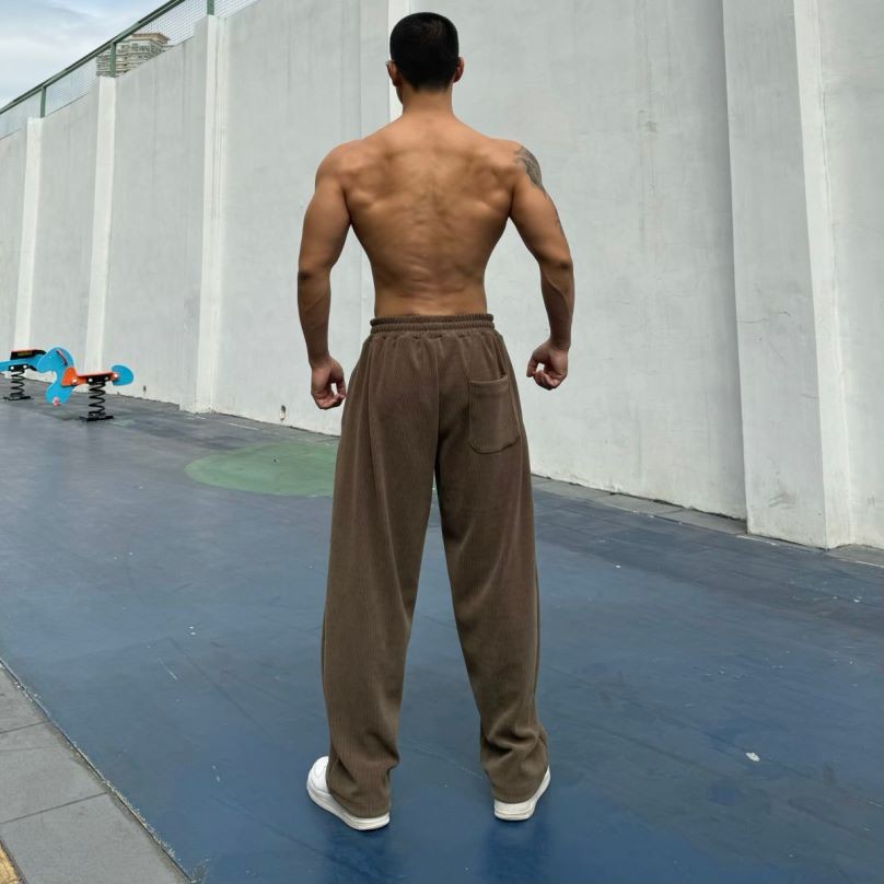 克高克重运动健身长款休闲运动铜钱纹理面料舒适透气弹瑜伽长裤