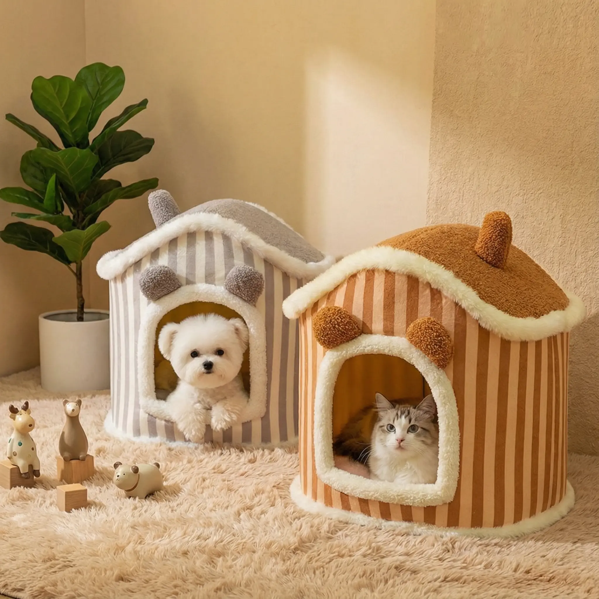 宠物窝房子型秋冬封闭式猫咪窝冬季保暖猫床猫屋冬天沙发狗窝用品,宠物/宠物食品及用品,猫窝/屋/帐篷/沙发,淘宝优惠券,粉丝福利购,淘宝优惠卷