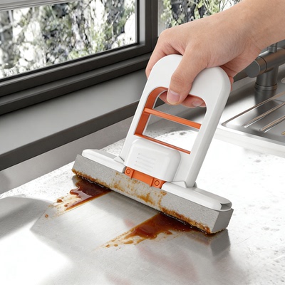 【免手洗】桌面吸水拖把不脏手