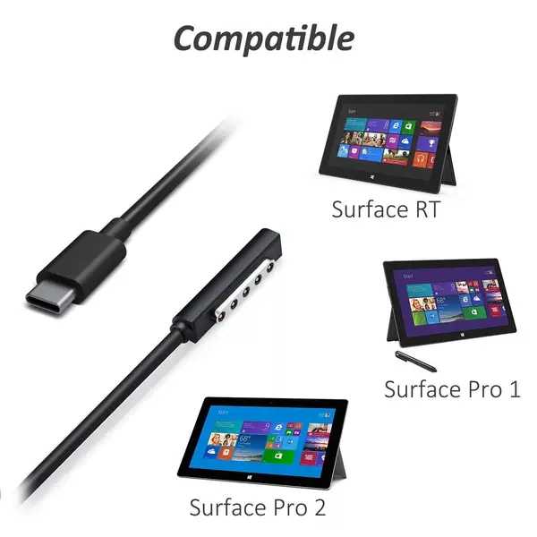 TYPE C转微软surface  rt/pro 1/pro2充电线适配器pd转surface RT