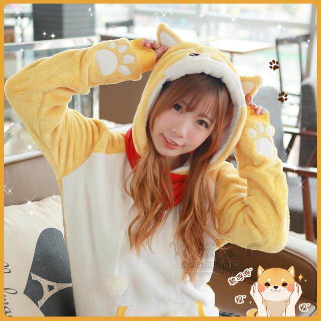 家有穆珂 柴犬主题连帽外套 柯基 动漫毛毛绒卫衣 cosplay日常服在类目 模玩/动漫/周边/cos/桌游, Cosplay服饰/道具/服务, Cosplay女装中 - 来自Buy2taobao.com提供专业的淘宝代购服务