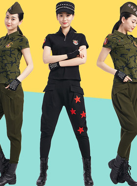 女士时尚套装新款水兵舞蹈服