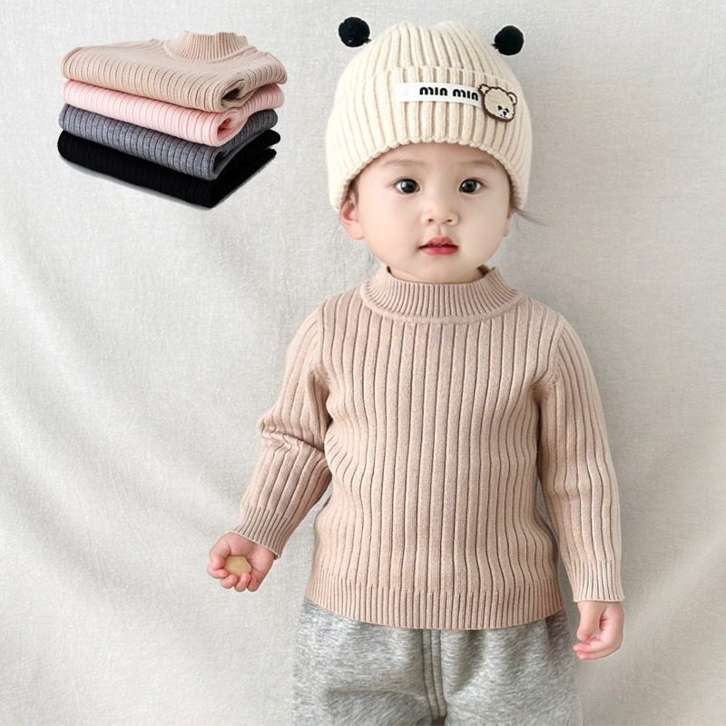 日本婴儿基础款针织衫小童百搭打底毛衣半高领线衣春秋冬宝宝内搭,童装/婴儿装/亲子装,毛衣/针织衫,淘宝优惠券,粉丝福利购,淘宝优惠卷