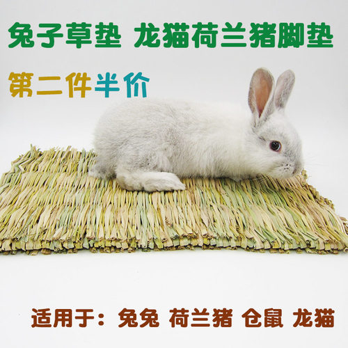 兔子脚垫龙猫荷兰猪啃咬磨牙保暖草垫脚垫天然牧草保暖宠物垫子