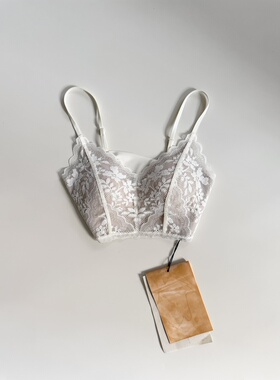 Tèbianco白茶•纯欲性感法式蕾丝一体内搭美背吊带背心