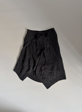 THE SHY STREET•解构围裹绑结毛衣半裙