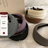 suzyacc kr超软糯布艺宽边发箍女2025新款 百搭小众高级感洗脸头箍