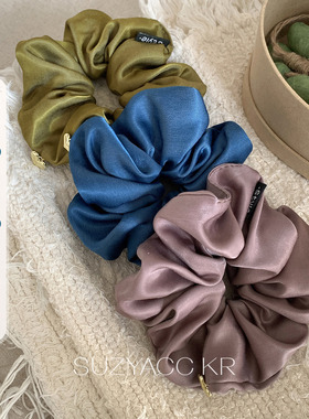 【新品限时2件88折】3.4 20：00法式复古缎面大肠圈布圈