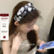 任选4件 99元 名媛风钉珠宽边发箍轻奢气质小众发卡温柔发饰