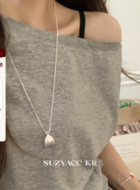 suzyacc kr早秋新品钱袋子锦囊毛衣链女简约小众高级百搭长项链