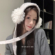 suzyacc kr秋冬保暖针织毛线围脖耳罩简约清冷感防风系带耳包护耳