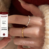 20点手工拉丝不规则水滴戒指开口 1.21 新品 限时2件88折