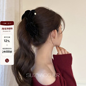 20点丝绒蝴蝶结香蕉夹 1.21 新品 限时2件88折