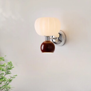 全光谱法式奶油风儿童房床头壁灯北欧蘑菇灯背景墙楼梯间过道壁灯